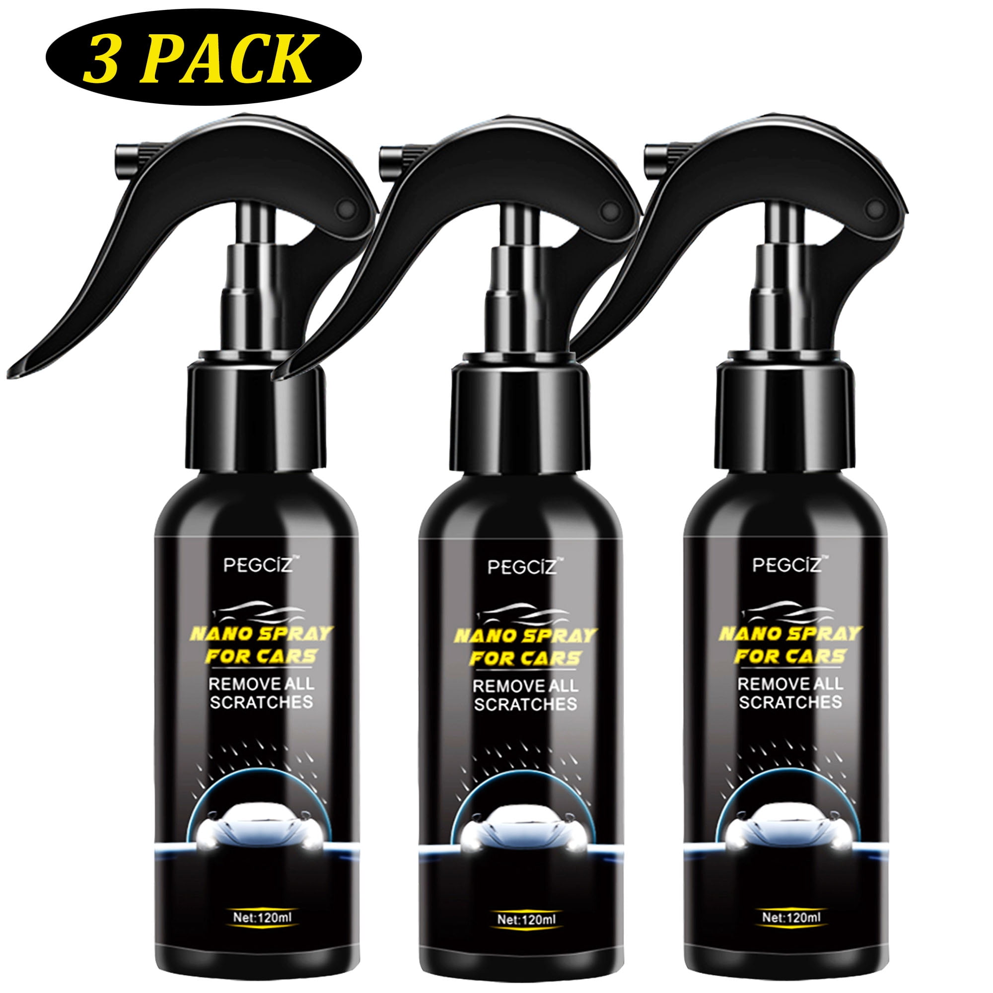 Pegciz Nano Spray for Car, 3 Pack Remove All Scratches Spray, Enhance