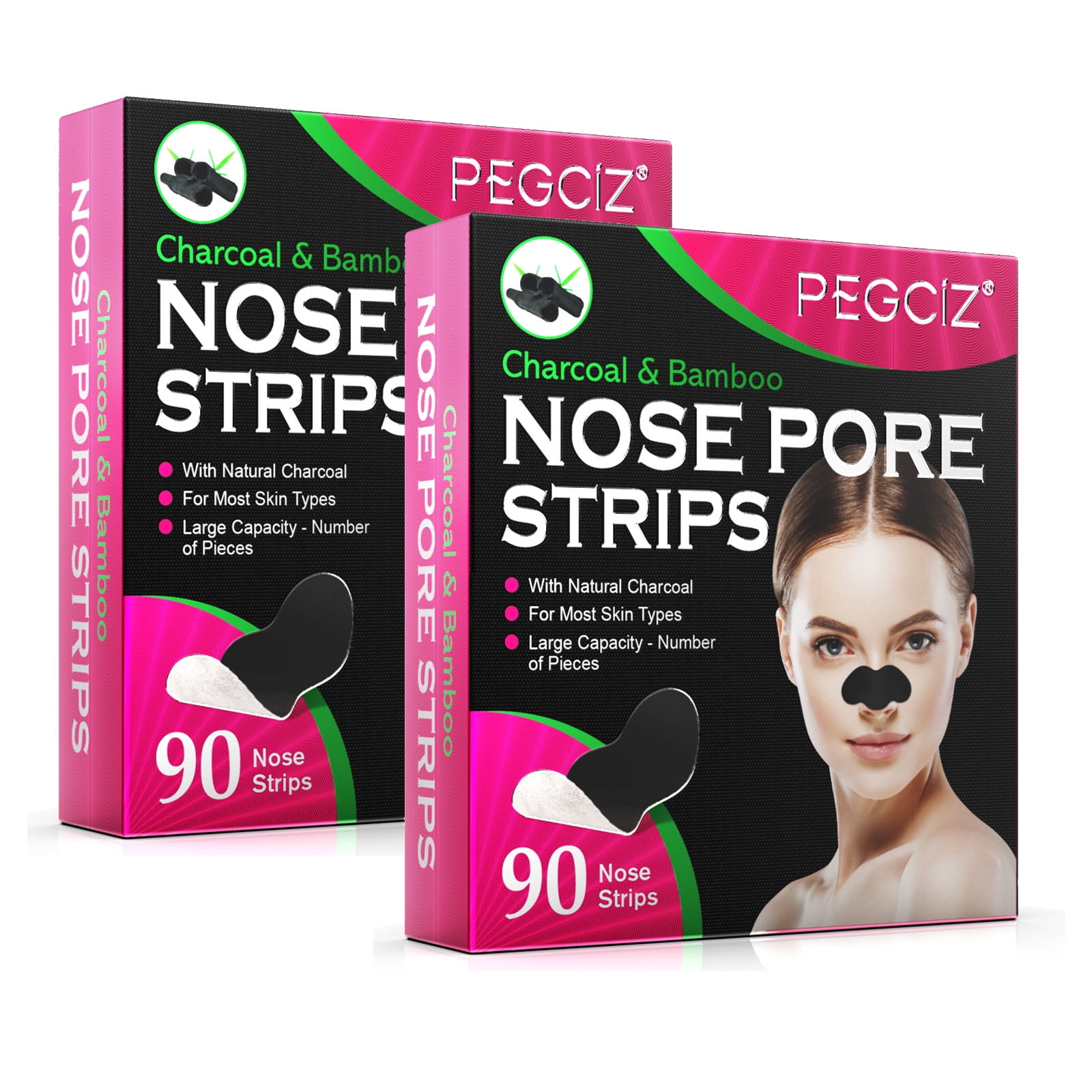 DEEPPARADOX、NOSENTIC、GABU２４Ｓ Pegciz Nose Pore Strips, Deep Cleansing Blackhead Remover Strips