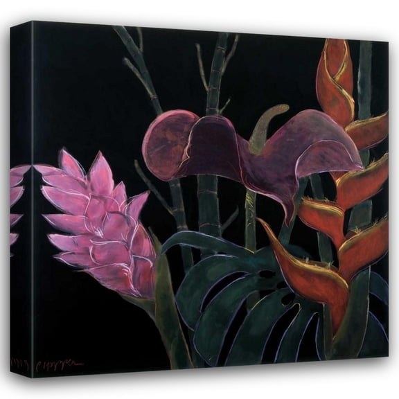 Pegge Hopper 15x15 Gallery Wrapped Canvas Wall Art Titled - In Bloom I