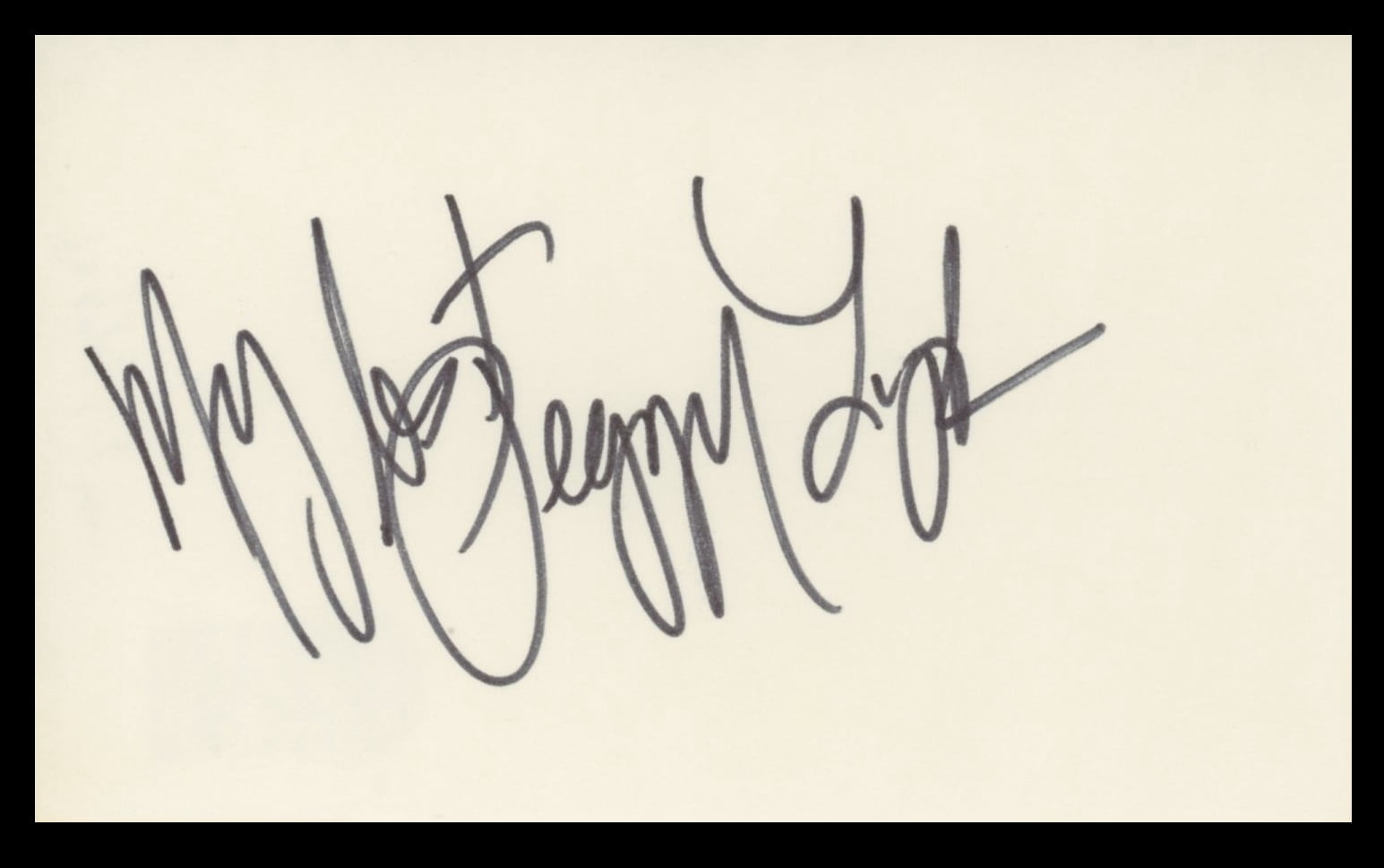 Collectible Peggy Lipton The Mod Squad My Best Authentic Signed 3x5 ...