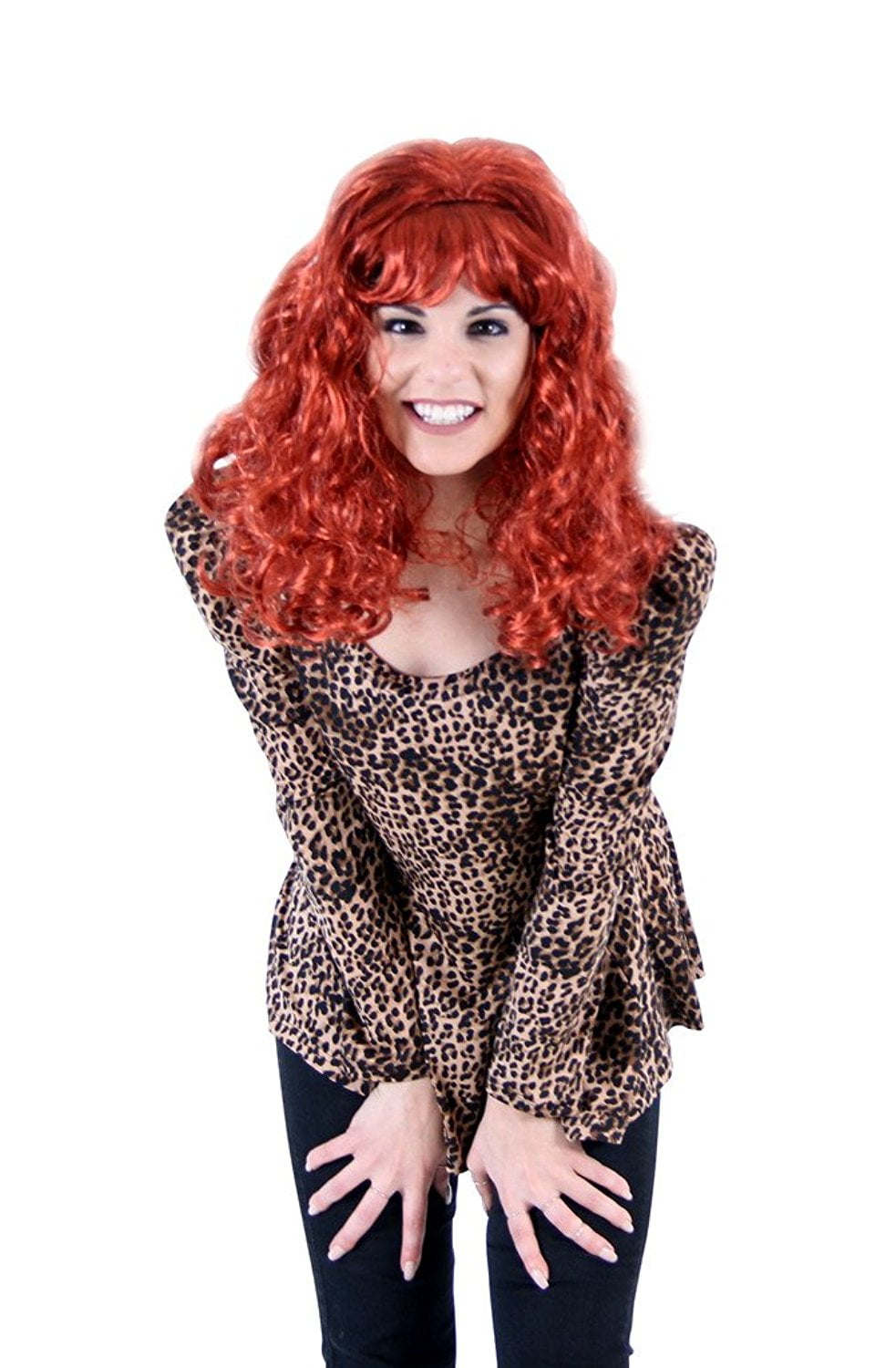 Peggy Wig and Leopard Top Costume Set - Walmart.com