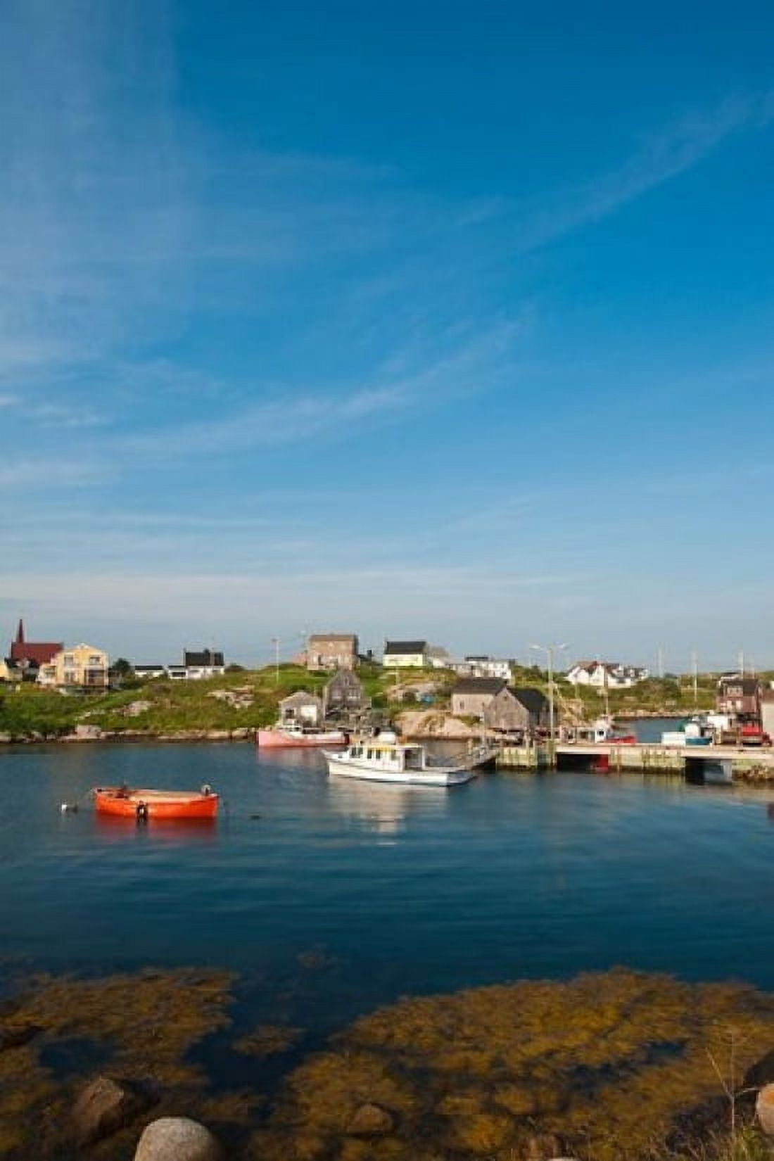 Peggys Cove Fishing Village Canvas Art - Michael DeFreitas DanitaDelimont (18 x 26)
