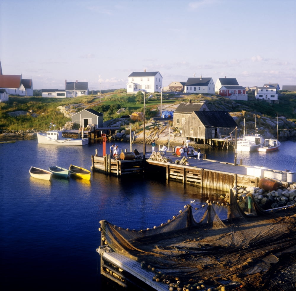 Peggys Cove Nova Scotia Canvas Art - David Chapman Design Pics (24 x 24)
