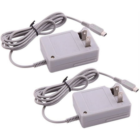 Pegly AC Home Wall Travel Charger Power Adapter Cord For Nintendo DSi 3DS XL 3DS 2DS ( Pack of Two )