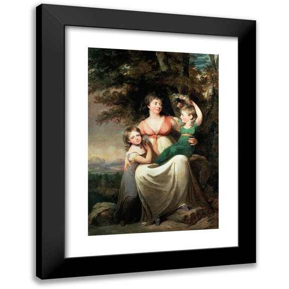 Pehr Gustaf von Heideken 11x14 Black Modern Framed Museum Art Print Titled - A Willow-Tree. Study
