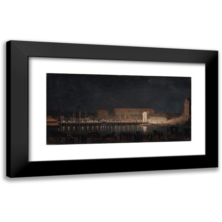 Pehr Hilleström 14x9 Black Modern Framed Museum Art Print Titled - Elumination on Skeps Holmen