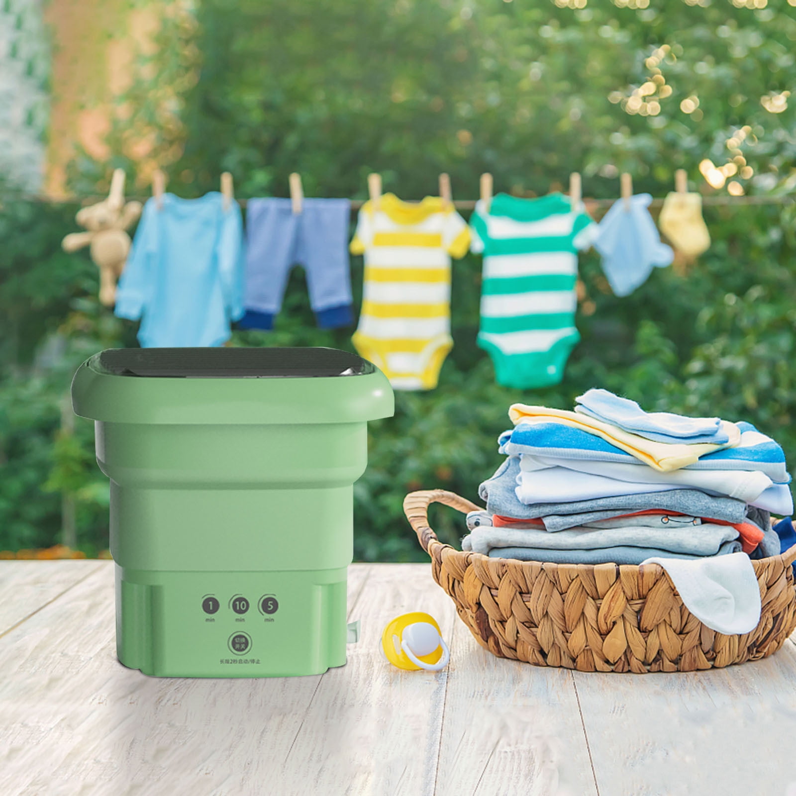 PeiBai Folding Small Washing Machine Underwear Washing Machine Portable