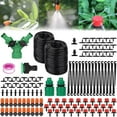 PeiBai Irrigation System Kit Drip Kit Garden Timer Tubing Hose Watering