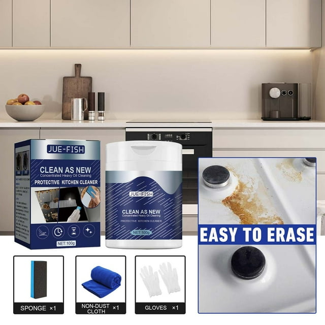 PeiBai Kitchen Protective Cleaning Powder to Dirt, Heavy Oil Stains