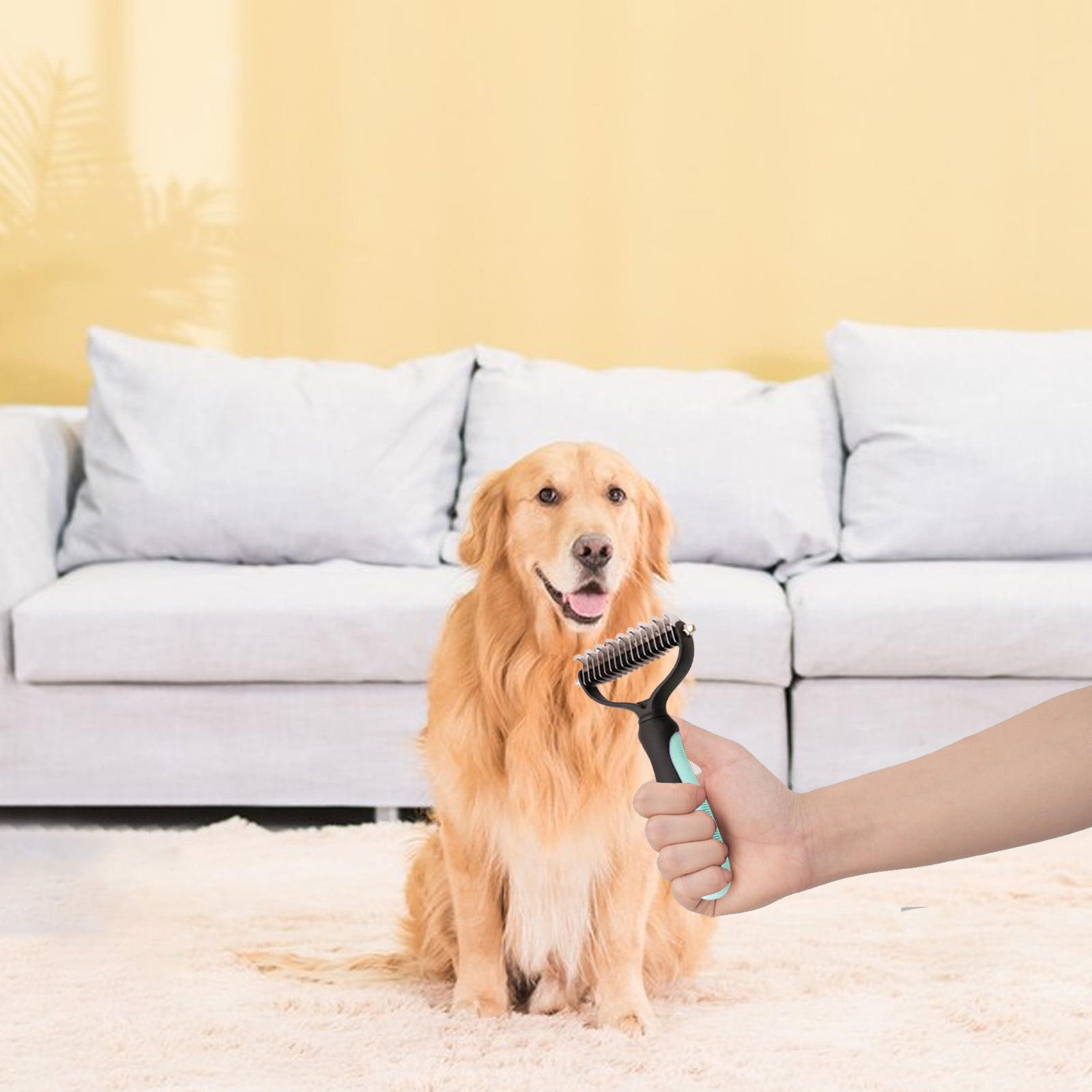 PeiBai Pet Knotting Comb, 2 Sided Dematting Comb Grooming Tool for Cats