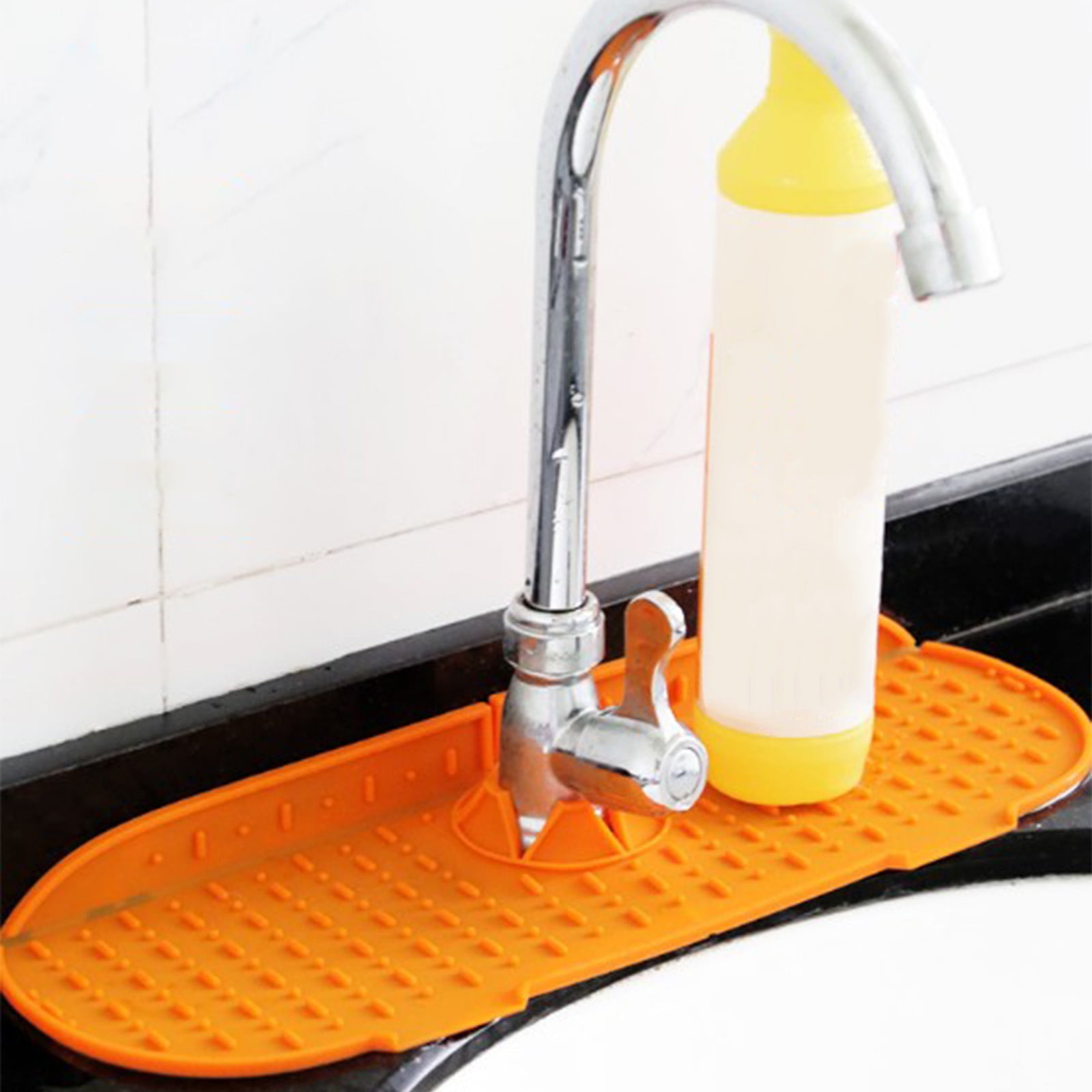 PeiBai Sink Faucet Mat Sink Splashing Guard Draining Pad Faucet Water