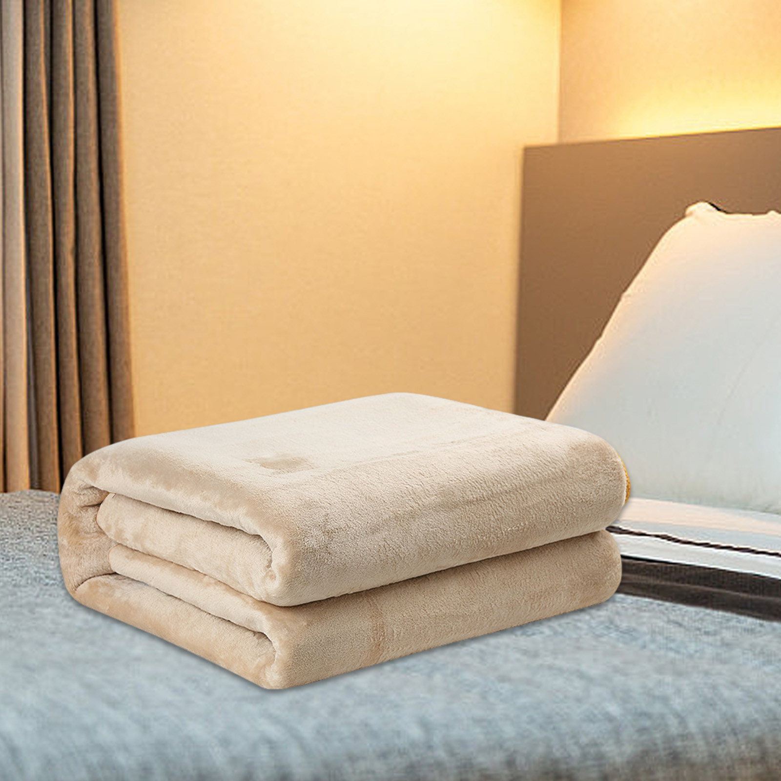 PeiBaiShun Facecloth Electric Blanket, Single Heating Blanket, Back