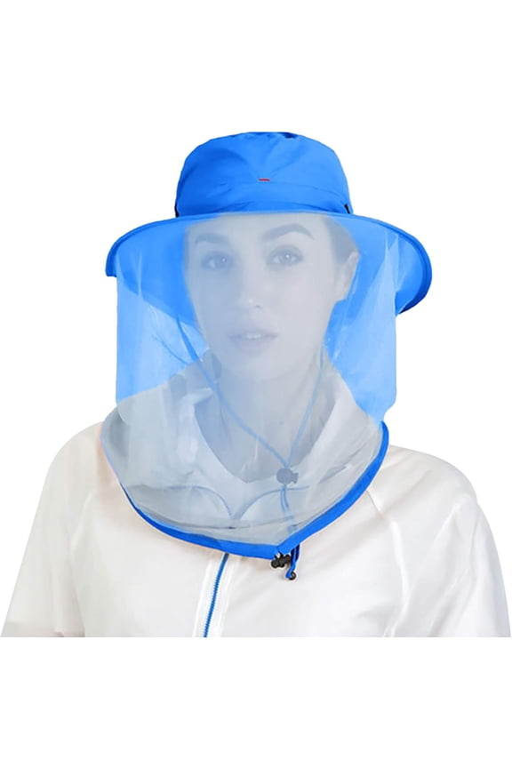 Peicees Head Net Hat for Men Women Adventure Fishing Hat Safari Hat for Hunting Camping Hiking 1Pack