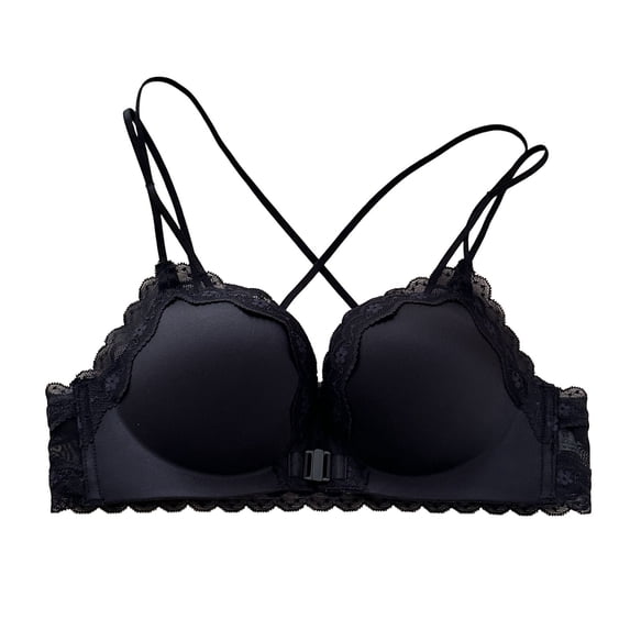 Leopard Ba Peichun Women's Cheetah Print Lace Jelly Bras Front Closure Cross ...