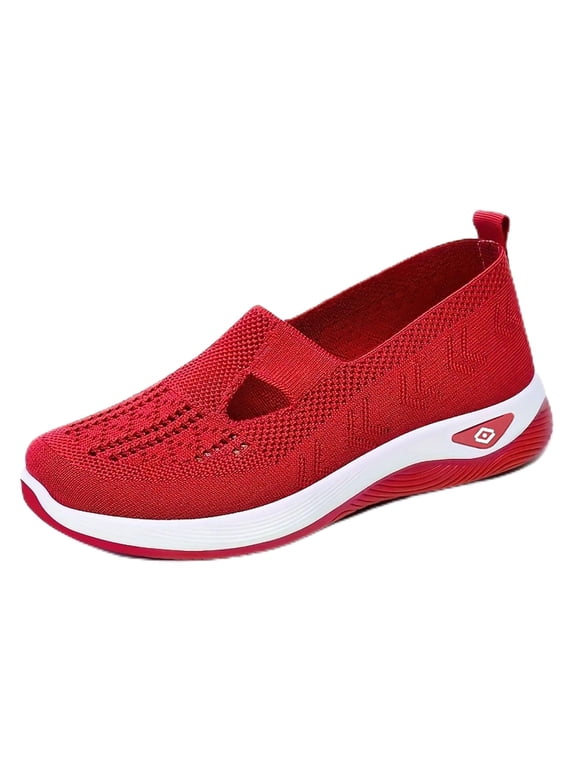 Peinaina Sneakers, Women's Slip On Sneakers, Wide Width, Orthopedic Walking Shoes, Breathable, Comfortable