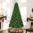 Peispie 9 ft Unlit Artificial Spruce Christmas Tree with 2,028 PVC ...