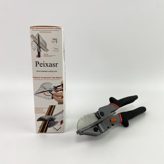 Peixasr Hand-operated cutting tools,Miter Shears, Multifunctional Trunking Shears for Angular Cutting of Moulding and Trim, Adjustable at 45 to 135 Degree, Hand Tools for Cutting Soft Wood