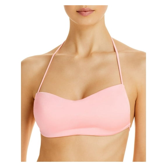 Peixoto Womens Bandeau Lined Swim Top Separates Pink S