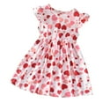 thumbnail image 1 of Pejock 1-7 Years Baby Girls' Cotton Dresses Kids Pageant Flower Girl Dress Baby Boys Girls Easter Lovely Bunny Candy Color Short Sleeve Dress, 1 of 6