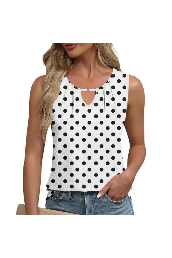 2025 Women's Business Casual Tank Top, Summer Sleeveless Work Blouse, Dressy Loose Fit Shirt, Professional Office Tops