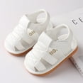 thumbnail image 1 of Pejock Baby Girls' Boys' Sandals Comfort Outdoor Casual Beach Shoes Baby Boys Girls Sandals Footwear Cute Summer Flat Shoes Infant First Walkers, 0-18Months, 1 of 4
