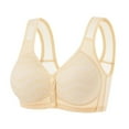 thumbnail image 1 of Pejock Bra for Women Front Snap Closure Bras Button Down Wirefree Bra Front Snaps Daily Bras, 1 of 3