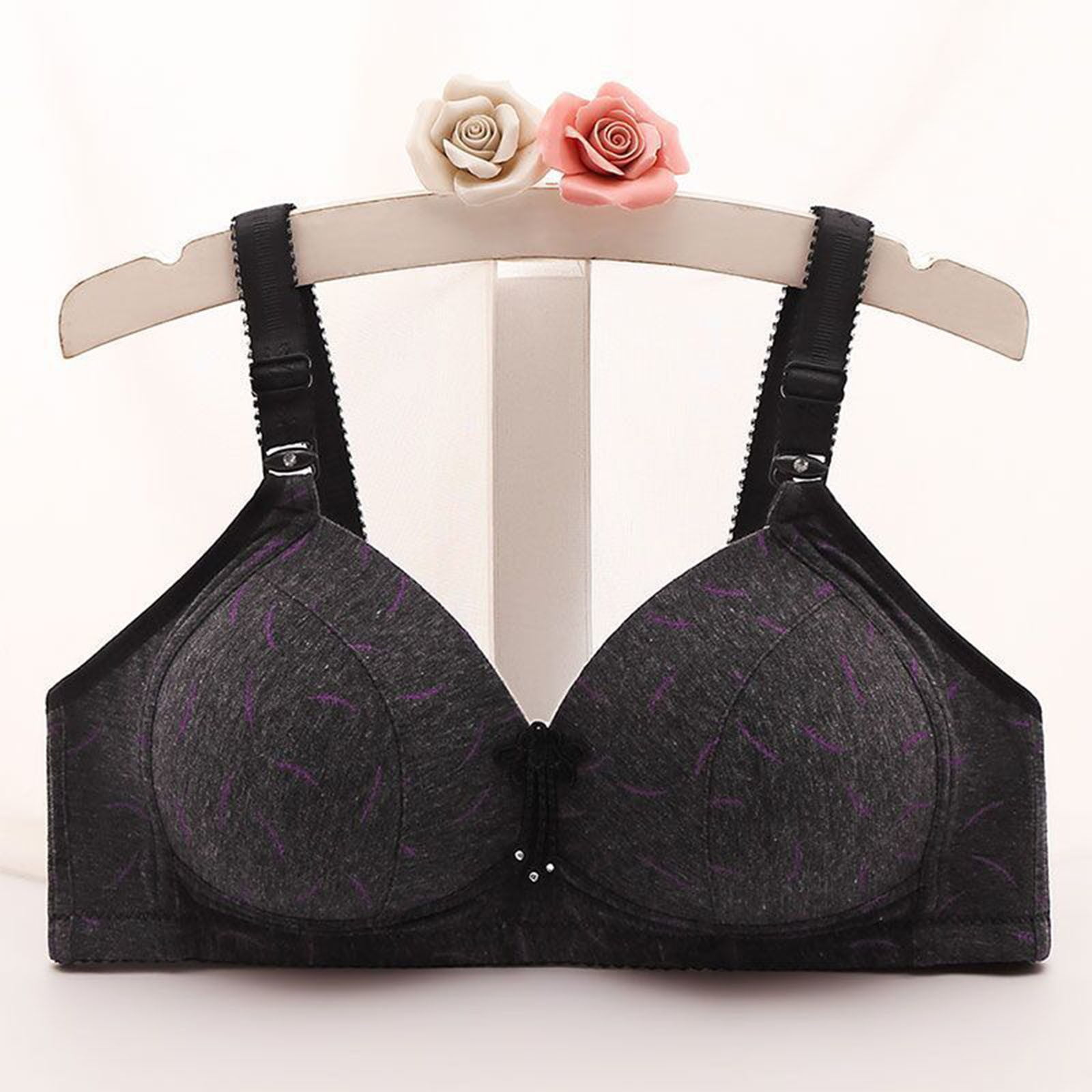 Pejock Everyday Bras for Women, Women's Ultimate Comfort Lift Wirefree Bra  Thin Adjustment Chest Shape Plus Size Bras Underwear No Rims Bras No  Underwire Pink Cup Size 36/80BC 