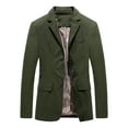 thumbnail image 1 of Pejock Men Casual Cotton Blazer Jacket, Solid Color Long Sleeve Suit Coat for Business Office and Daily Wear, Versatile Sport Coat Alternative, 1 of 2