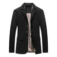 thumbnail image 1 of Pejock Men Casual Cotton Blazer Jacket, Solid Color Long Sleeve Suit Coat for Business Office and Daily Wear, Versatile Sport Coat Alternative, 1 of 2