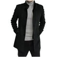 thumbnail image 1 of Pejock Men Casual Stand Collar Jacket, Long Sleeve Polyester Coat with Functional Pockets for Spring Outdoor Daily Wear, 1 of 4
