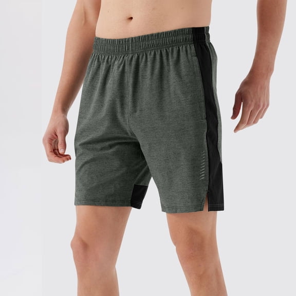 Pejock Men's 5-Inch Running Shorts with Color Block, Quick Dry Gym Shorts - Mesh Lined & 4-Way Stretch for Summer Training and Beach
