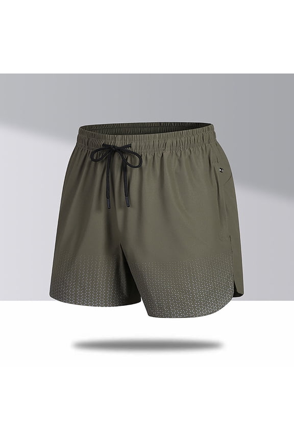 Men's 7" Ice Silk Shorts - Lightweight Breathable Polyester for Running, Gym, Summer Outdoor