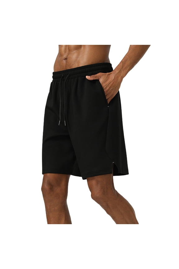 Men's 9" Airflow Camping Shorts - Zippered Pockets, Polyester/Spandex for Hiking, Outdoor Training & Trail