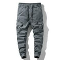thumbnail image 1 of Pejock Men's Cargo Pants Polyester Tactical Casual Outdoor with Zipper Pockets Elastic Waistband Full Length Lightweight Wearable, 1 of 9