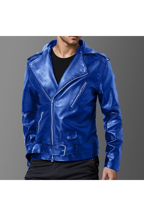 Men's Casual Hooded Leather Jacket with Collar and Loose Fit, Long Sleeved Windproof Design for Daily Wear, School, and Outdoor Activities