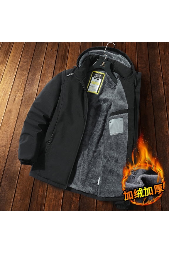Men's Fleece Jacket - Lightweight Full Zip Outdoor Coat for Hiking & Camping | Breathable Windproof Layer | All-Season Casual Wear with Extended Sizes