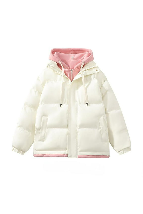 Men's Hooded Padded Coat with Drawstring Hood and Multiple Pockets, Insulated Winter Jacket for Cold Weather Protection and Comfort