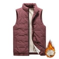 thumbnail image 1 of Pejock Men's Sleeveless Fleece Vest Hoodless Waistcoat with Pockets, Casual Winter Wear for Daily Outdoor Activities - Lightweight Comfort, 1 of 9