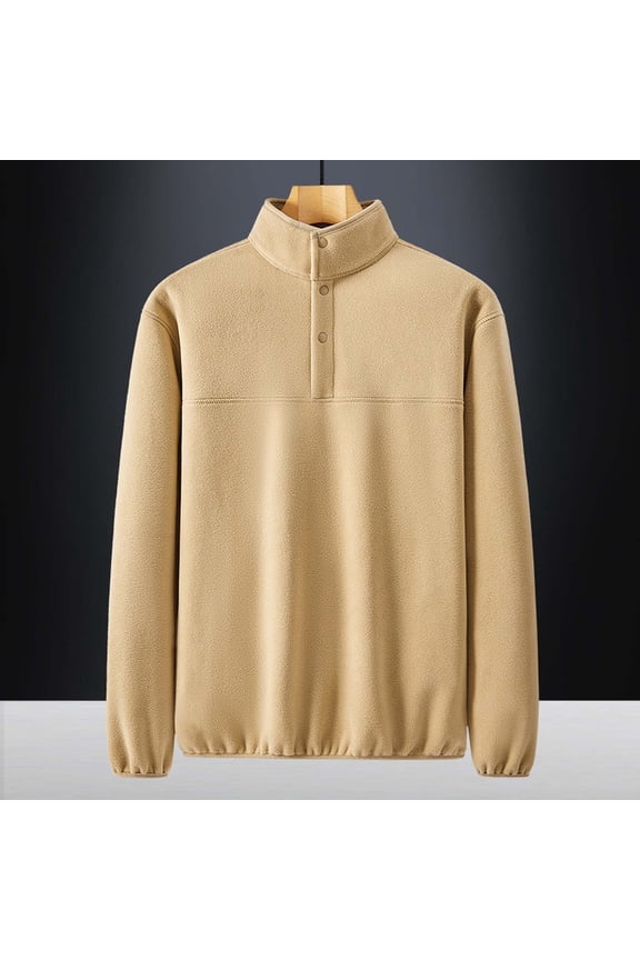 Men's Sweater Coat - Zip Up Long Sleeve Jacket, Lightweight Polyester Casual Outwear, Solid Color Spring Winter Coat with Pockets, Asian Fit Sizing