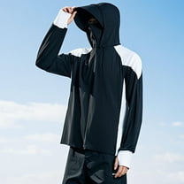 Pejock Men's UPF 50  Sun Protective Clothing, Lightweight Breathable Long Sleeve Fishing Shirt with Loose Fit, Packable Outerwear for Summer Sports Travel