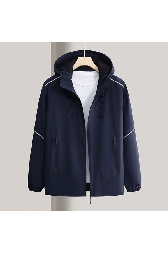 Men's All Weather Insulated Coat - Windproof Down Jacket with Heat-Sealed Seams, Lightweight Thermal Climbing Wear for Outdoor Activities, Rib Collar Casual Winter Parka