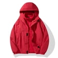 thumbnail image 1 of Pejock Men's Windproof Jacket with Removable Inner Liner, Heavy Duty Winter Coat for Outdoor Activities, Zippered Pockets, Adjustable Hood, Loose Fit Windbreaker for Hiking and Daily Wear, 1 of 9