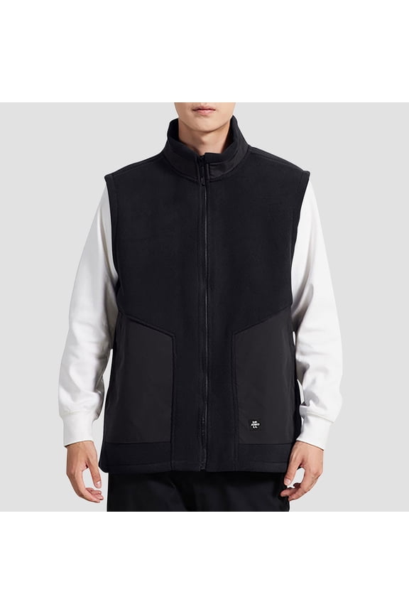Men's Work Jacket with Stand Collar, Multi Pocket Utility Coat for Outdoor Photography, Hiking, Sports, Lightweight Nylon All-Season Windproof