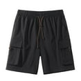 thumbnail image 1 of Pejock Men's Work Shorts - Lightweight Nylon, Drawstring Waist & Pockets for Construction, Landscaping, Outdoor Work, 1 of 8