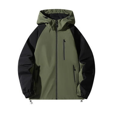 Pejock Mens Military Tactical Rain Jackets Winter Warm Fleece Softshell Hooded Raincoat Snowboard