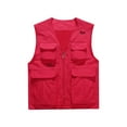 thumbnail image 1 of Pejock Mens Outdoor Work Fishing Travel Photo Cargo Vest Hiking Waistcoat Jacket with Multi-Pockets, 1 of 4