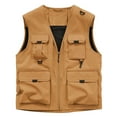 thumbnail image 1 of Pejock Mens Outdoor Work Fishing Travel Photo Cargo Vest Hiking Waistcoat Jacket with Multi-Pockets, 1 of 7