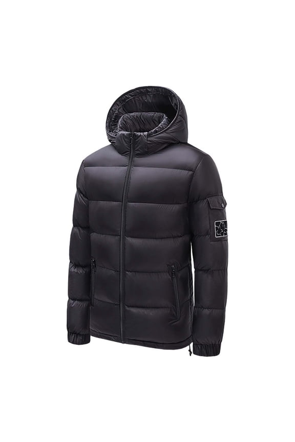 Mens Packable Lightweight Water-Resistant Puffer Jacket Waterproof Winter Parka Jacket Warm Thicken Ski Coat