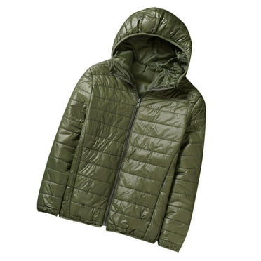 Pejock Mens Packable Lightweight Water-Resistant Puffer Jacket Waterproof Winter Parka Jacket Warm Thicken Ski Coat