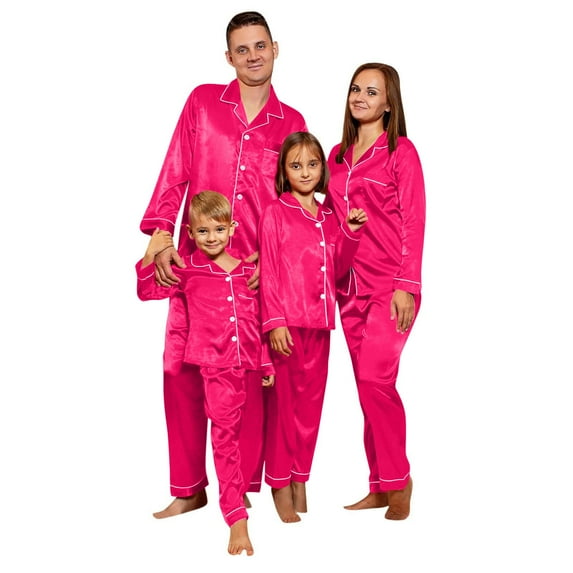 Pejock Mens Pajamas Set Classic Satin Long Sleeve Sleepwear Button Down Nightwear Soft Silk Pj Loungewear Pjs Set